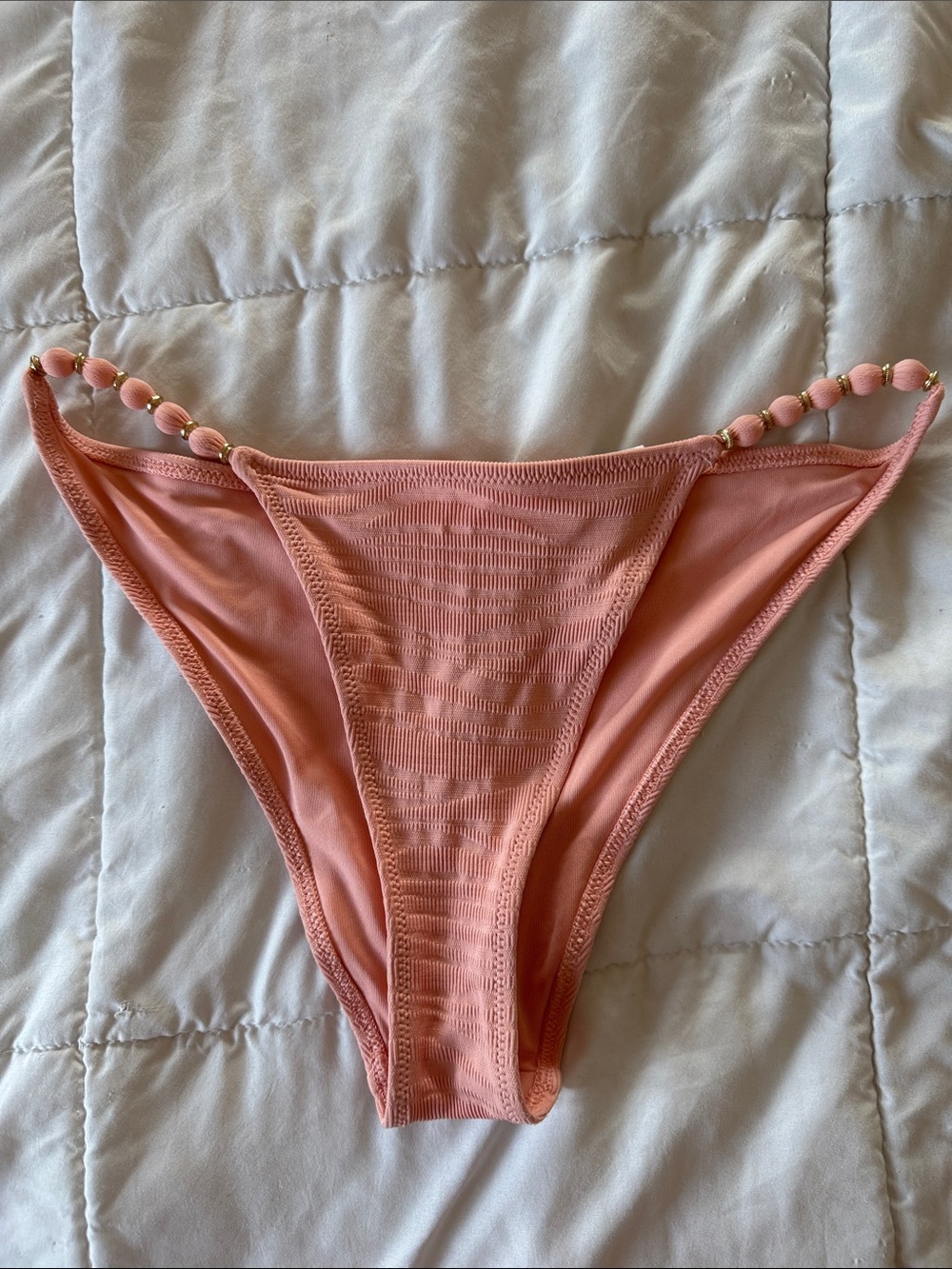aerie Cheeky Bikini Bottoms in Peach